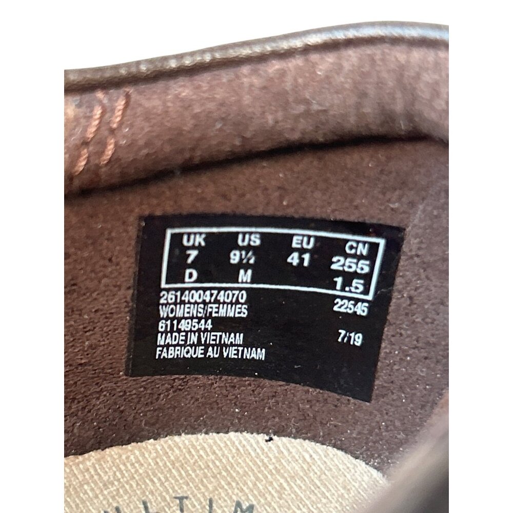 Clarks Ashland Effie Loafers Women's 9.5 Brown Leather Slip-On Comfort Support - Picture 11 of 15